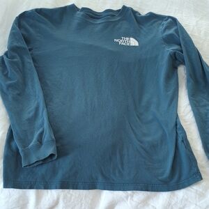 The North Face Teal Long Sleeve Shirt Size Large